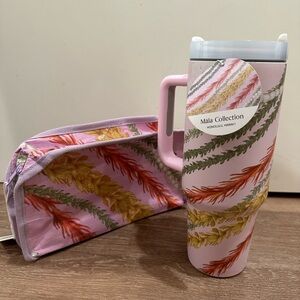 40oz Travel Tumbler and pouch set